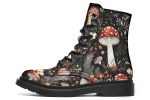 Amanita Boots - Vegan Leather Doc-Style Boots with Durable Stitched on Soles Fashion