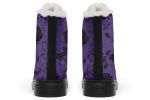 Amethyst Rose Romance Winter Boots - Warm Micro-Suede Doc-Style Boots Lined with Vegan Wool Fashion