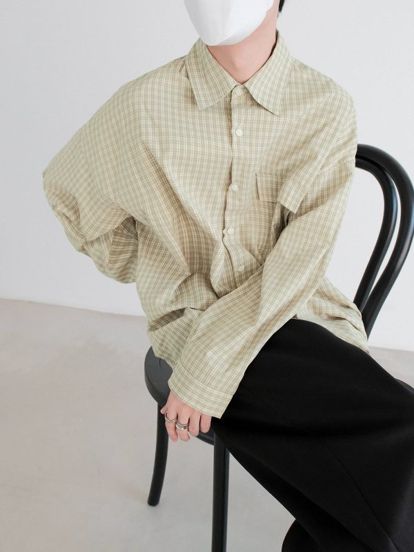 Button-down Plaid Shirt Online Hot Sale