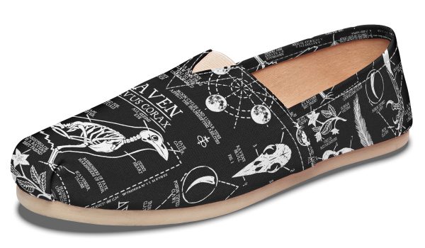 Raven Study Espadrilles - Lightweight Canvas Slip-Ons with Elastic V for Easy Comfort Sale