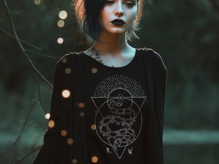 Rebirth Long Sleeve Top - Grunge Aesthetic Vegan T-Shirt Alt Goth Unisex Tee Dark Academia Pagan Gothic Style Online Sale