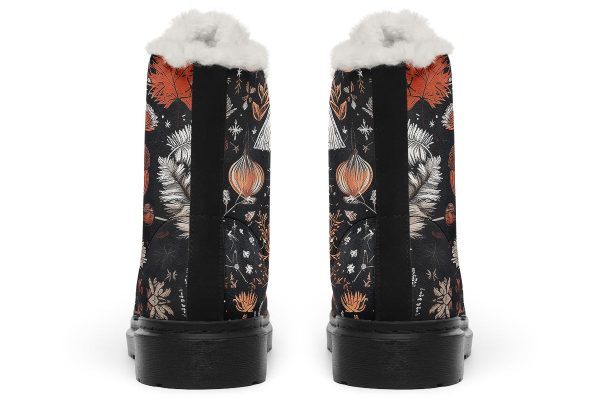 Pineveil Winter Boots - Warm Micro-Suede Doc-Style Boots Lined with Vegan Wool Discount