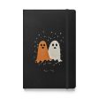 Ghost Besties Hardcover Notebook - with Elastic Closure & Ribbon Marker - Gothic Stationery with Cute Ghosts - Witchy Journal for School Office College & Uni Supply