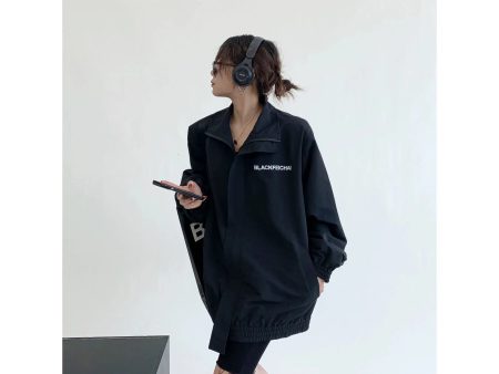 Casual Lightweight Zip-Up Coat Supply