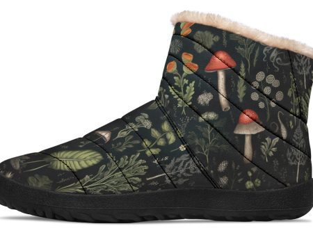 Foraging Comfy Winter Boots - Warm Vegan Boots with Side Zipper and Anti-Slip Soles Online Sale