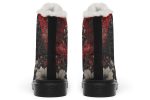 Twilight Cat Winter Boots - Warm Micro-Suede Doc-Style Boots Lined with Vegan Wool on Sale