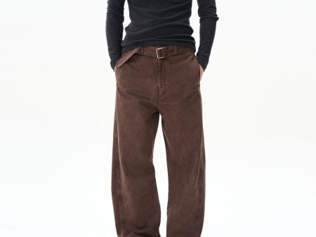 Belted Casual Cargo Pants Online now