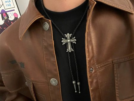 Cross Pendant Braided Necklace Online