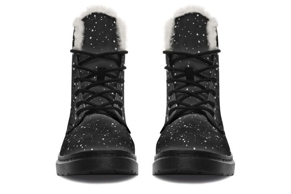 Astral Winter Boots - Warm Micro-Suede Doc-Style Boots Lined with Vegan Wool Supply