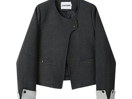 Button Accents Wool Coat on Sale