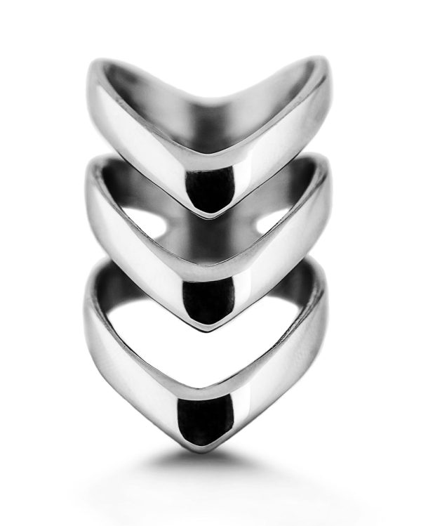 Chase Ring in Mirror Steel Sale