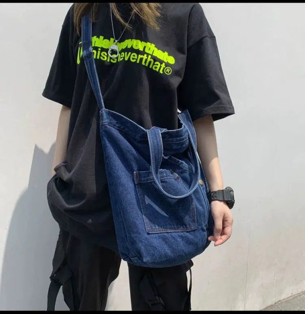 Casual Pocket Canvas Tote Bag Online Hot Sale