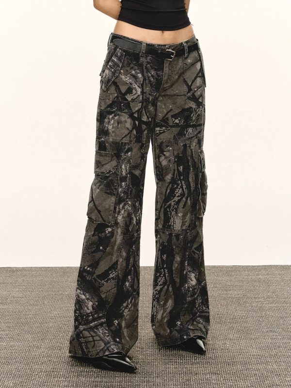 Casual Printed Cargo Pants Sale