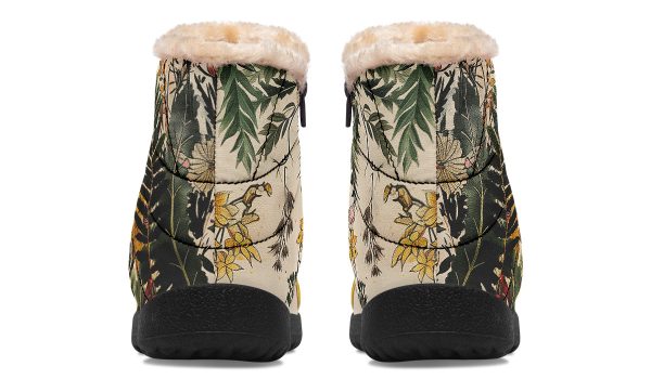 Fernwood Comfy Winter Boots - Warm Vegan Boots with Side Zipper and Anti-Slip Soles Supply