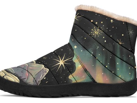 Northern Lights Comfy Winter Boots - Warm Vegan Boots with Side Zipper and Anti-Slip Soles Online Sale