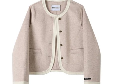 Button Closure Wool Blend Coat Sale