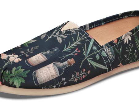 Apothecary Haven Espadrilles - Lightweight Canvas Slip-Ons with Elastic V for Easy Comfort Online