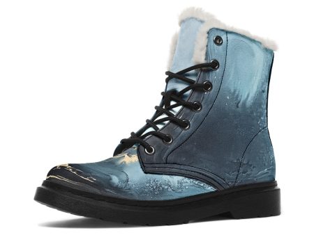 Abyss Flow Winter Boots - Warm Micro-Suede Doc-Style Boots Lined with Vegan Wool Online Sale