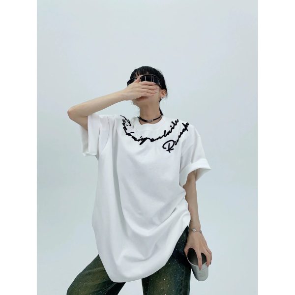 Casual Oversized Graphic T-shirt For Discount