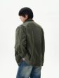 Green Multi-pocket Jacket Online now