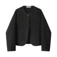 Button Closure Wool Blend Short Coat For Cheap