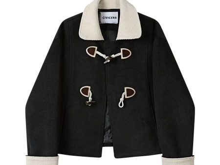 Wool Toggle Short Coat For Sale