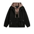 Casual Hooded Pockets Jacket Online Hot Sale