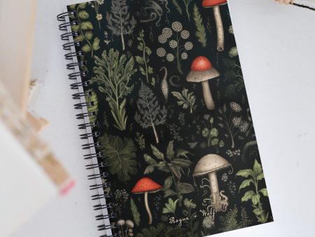 Foraging Spiral Notebook - Gothic Dark Academia Journal Uni & College Essentials - Gothic Stationery Journal for Home Office School Discount