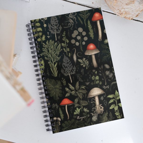 Foraging Spiral Notebook - Gothic Dark Academia Journal Uni & College Essentials - Gothic Stationery Journal for Home Office School Discount