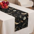 Moonlit Botanica Table Runner - Botanical Dinner Table Setup - Gothic Witchy Kitchen - Dark Academia Home Decor Supply