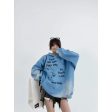 Cartoon Graphic Front Pocket Hoodie Online Hot Sale