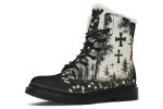 Sanctuary of Souls Winter Boots - Warm Micro-Suede Doc-Style Boots Lined with Vegan Wool Discount