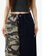 Camouflage Splicing Wide-Leg Cargo Pants Online