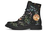 Night Blossom Boots - Vegan Leather Doc-Style Boots with Durable Stitched on Soles Online Hot Sale