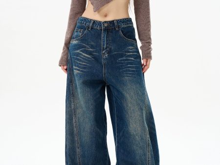 Cat Whisker Wide-Leg Jeans For Sale