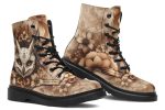 Owlsoul Mandala Boots - Vegan Leather Doc-Style Boots with Durable Stitched on Soles Online Hot Sale