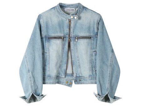 Denim Zip-Up Jacket Online Sale