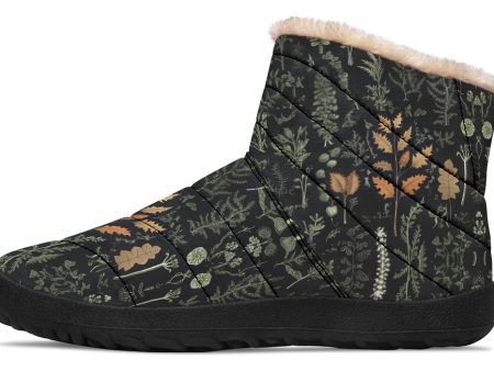 Autumn Memoir Comfy Winter Boots - Warm Vegan Boots with Side Zipper and Anti-Slip Soles For Cheap