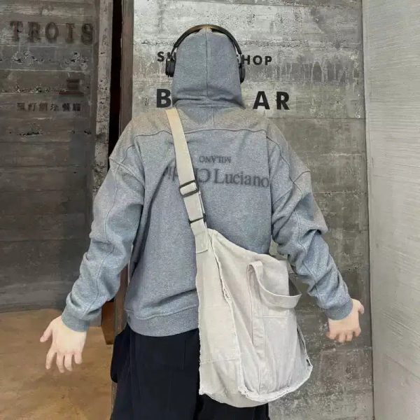 Casual Canvas Shoulder Bag Online Hot Sale