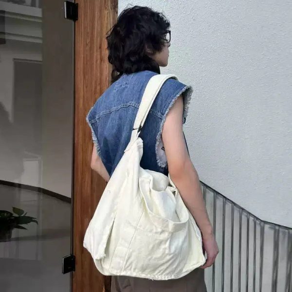 Casual Canvas Shoulder Bag Online Hot Sale