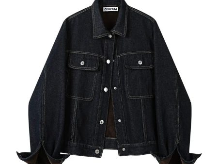 Button Front Denim Jacket Online Hot Sale