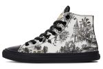 Castle in Bloom High Tops - Classic Premium Canvas Shoes with Comfortable and Durable Soles Online Sale