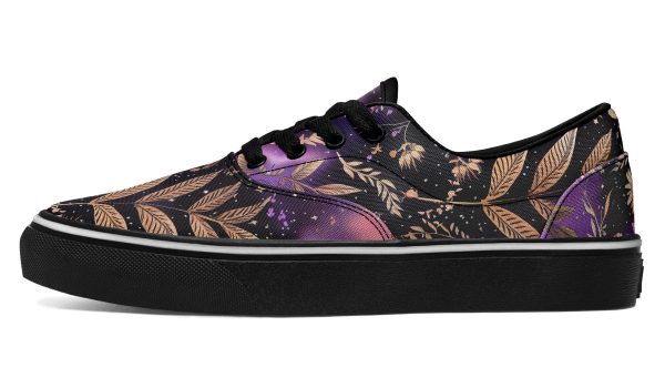 Galactic Bloom Street Sneakers - Premium Vegan Canvas Sneakers with Durable Waffle Soles Online now