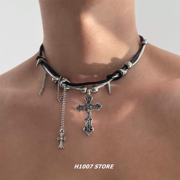 Cross Pendant Gothic Choker Online