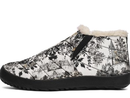 Castle in Bloom Winter Sneakers - Warm & Easy Slip-On Shoes Lined with Vegan Wool with Anti-Slip Soles Online now