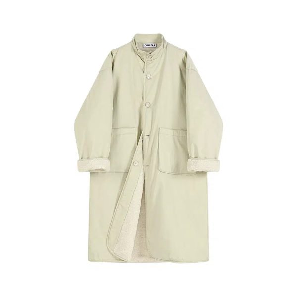 Button-Up Coat - Longline Design Hot on Sale