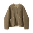 Button-Front Textured Coat Discount