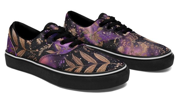 Galactic Bloom Street Sneakers - Premium Vegan Canvas Sneakers with Durable Waffle Soles Online now