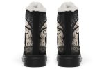 Shadows And Whiskers Winter Boots - Warm Micro-Suede Doc-Style Boots Lined with Vegan Wool on Sale