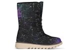 Aurora Fold Over Winter Boots - Microsuede Vegan Boots with Fur Lining and Convertible Style Fashion